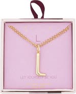 Leith Lowercase Initial Bubble Pendant Necklace