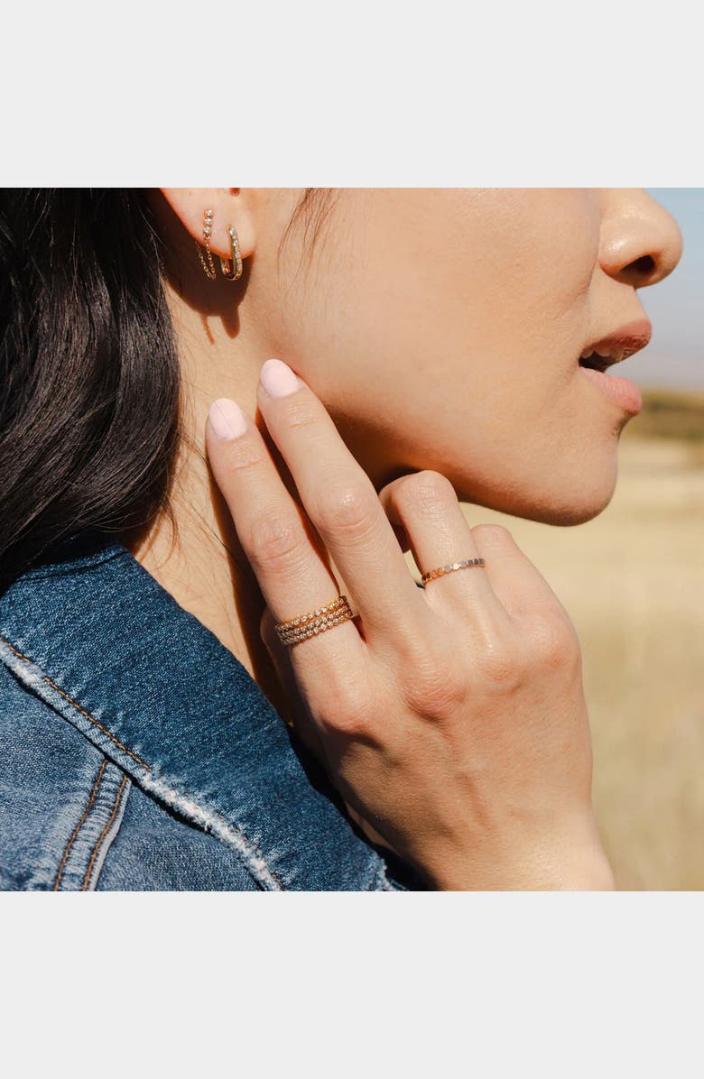 MADE BY MARY Poppy Cubic Zirconia Eternity Band, Alternate, color, Silver