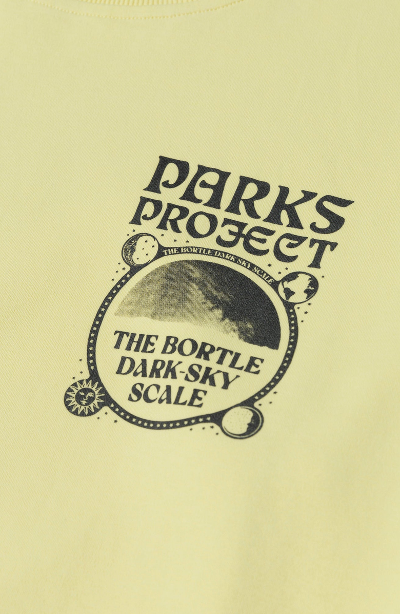 Parks Project Dark Sky Scale Cropped Crewneck, Alternate, color, Light Yellow
