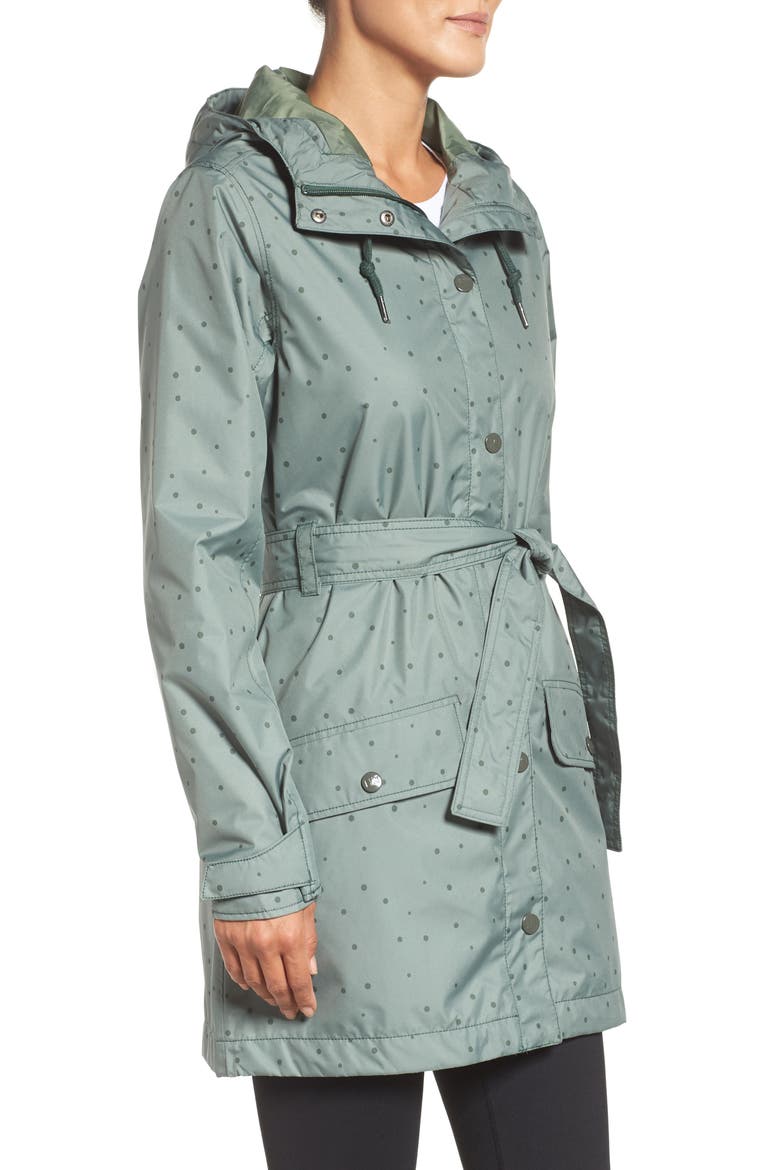 Lyness Rain Jacket, Alternate, color, JUNGLE GREEN IRREGULAR DOTS