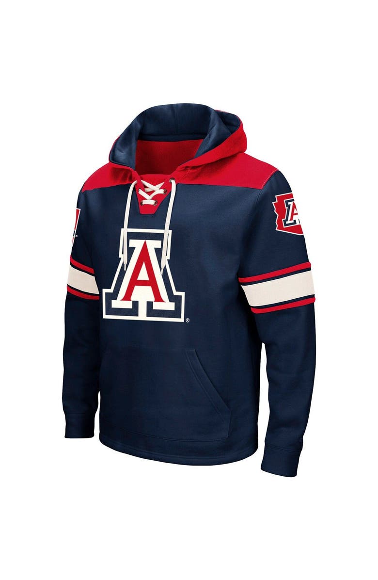 COLOSSEUM Men's Colosseum Navy Arizona Wildcats 2.0 Lace-Up Pullover Hoodie, Alternate, color, Navy