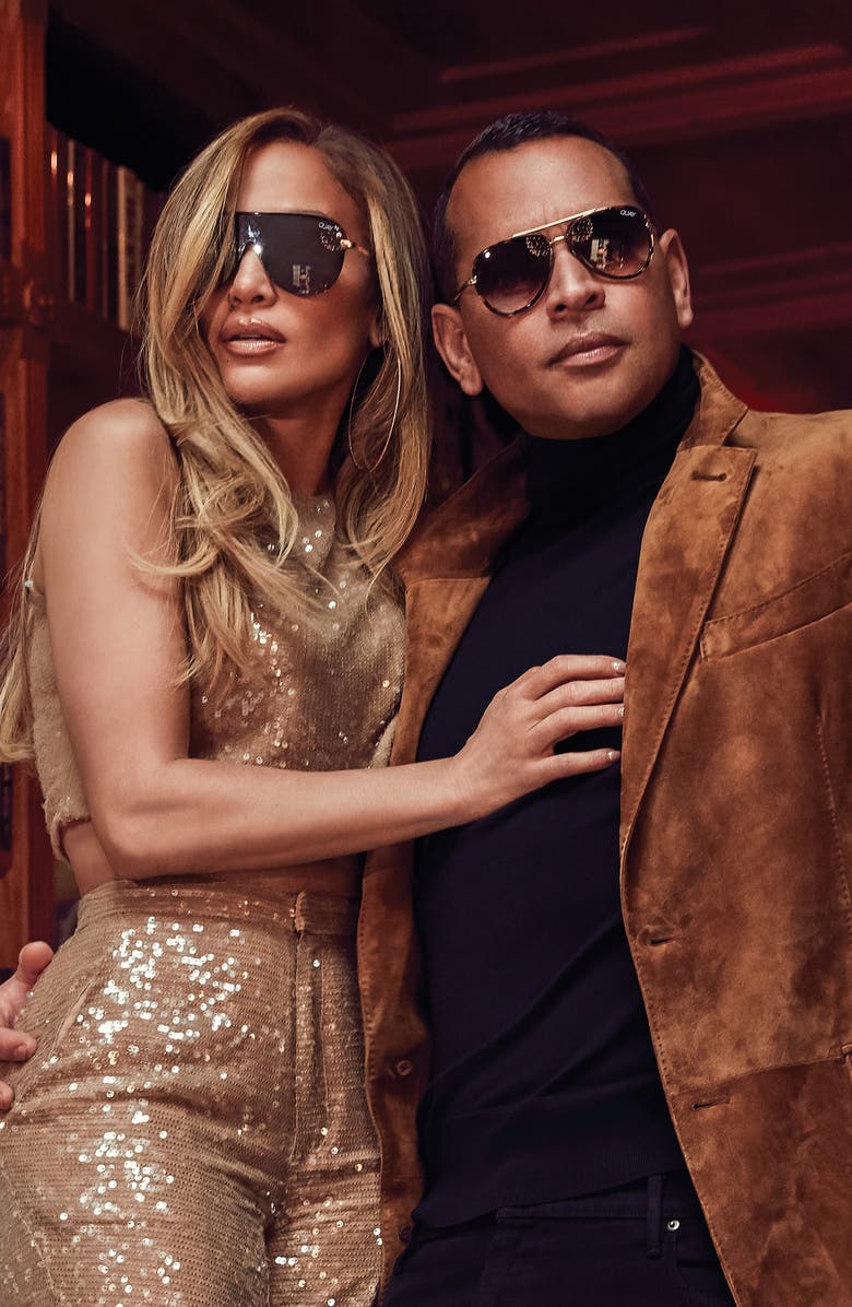 QUAY Australia x JLO Empire 57mm Shield Sunglasses, Alternate, color, 