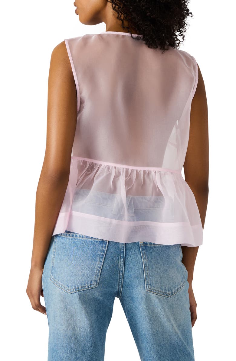 Steve Madden Paulina Sheer Sleeveless Top, Alternate, color, Light Pink