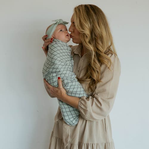 Parker Baby Co. Swaddle Set In Sage