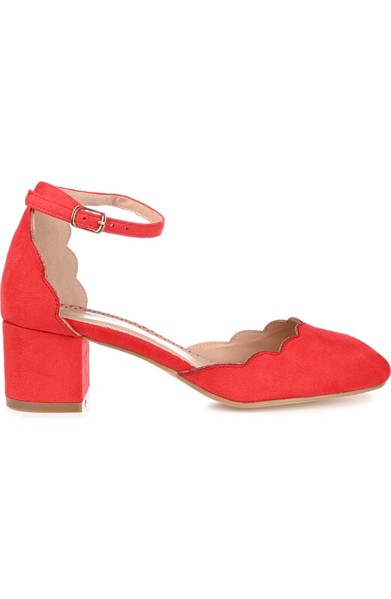 Journee Collection Edna Pump - Wide Width, Alternate, color, Red