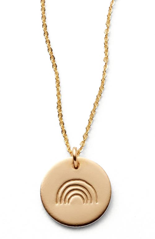 Made By Mary Wonder Disc Necklace In Gold