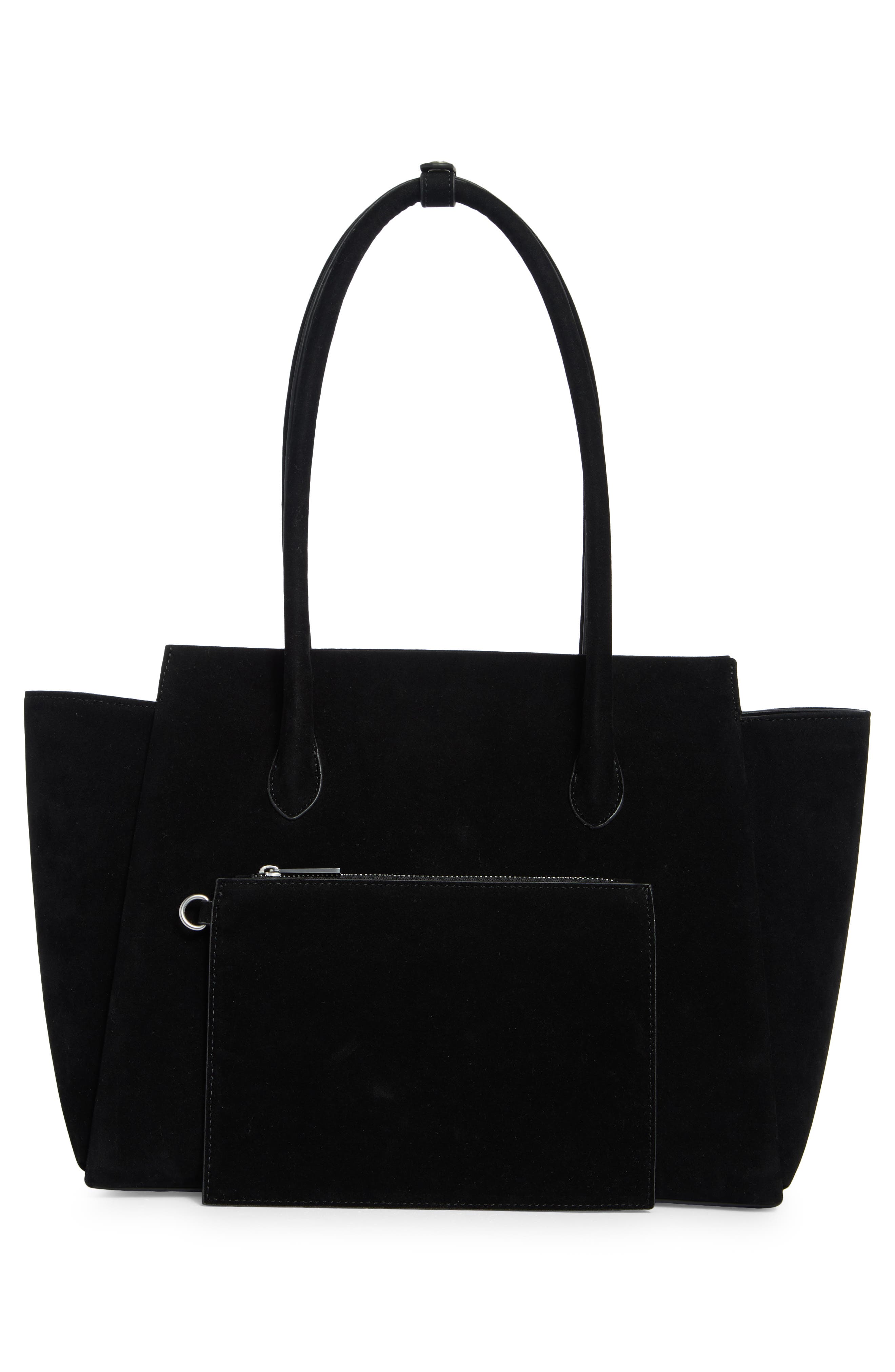 BCBG Winged Tote Bag, Alternate, color, Black