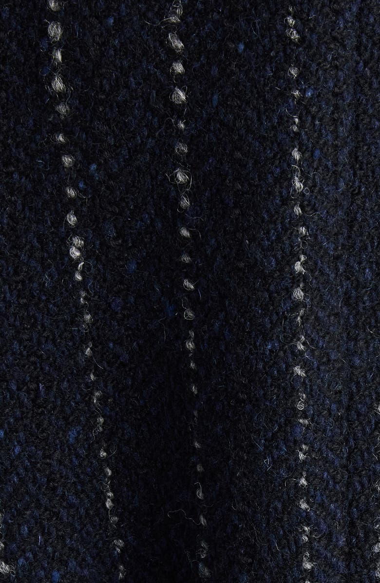 Isabel Marant Fyma Pinstripe Wool Belted Blazer, Alternate, color, Midnight