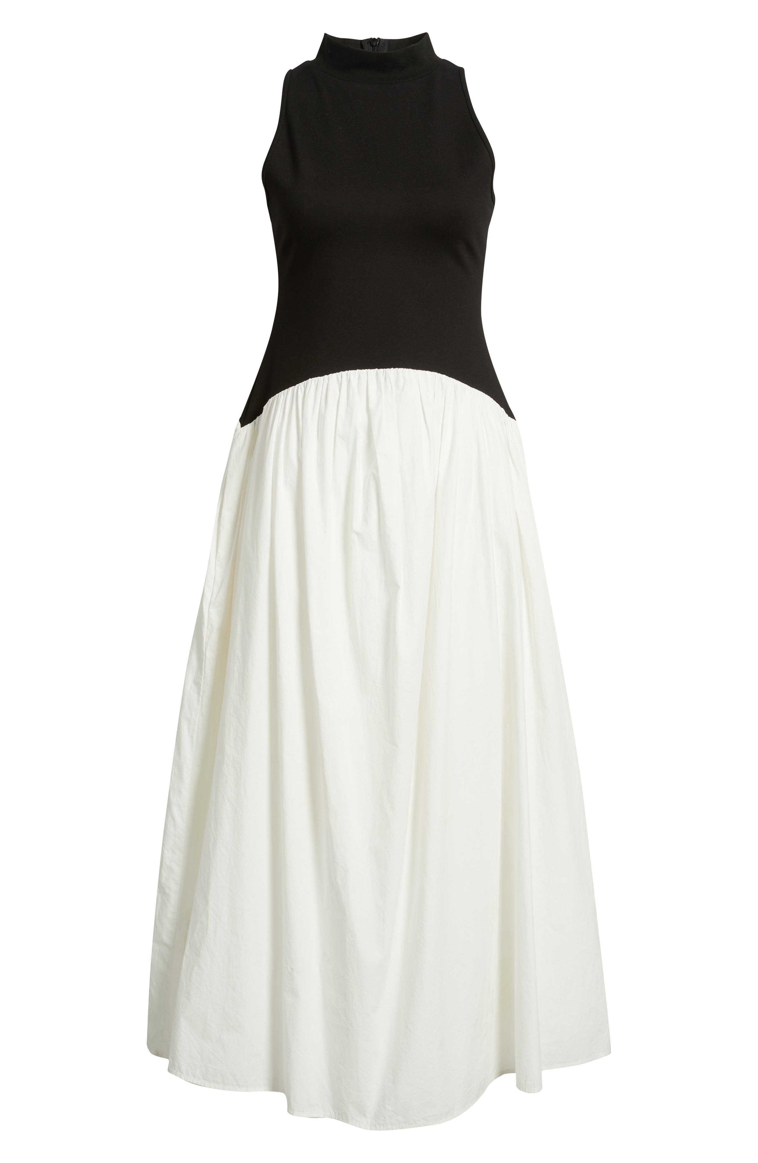 french connection poplin maxi dress Mixed Media Ponte & Poplin Maxi Dress (Women)