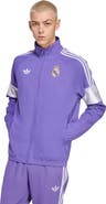 adidas Men's adidas Purple Real Madrid Lifestyler Full-Zip Track Jacket