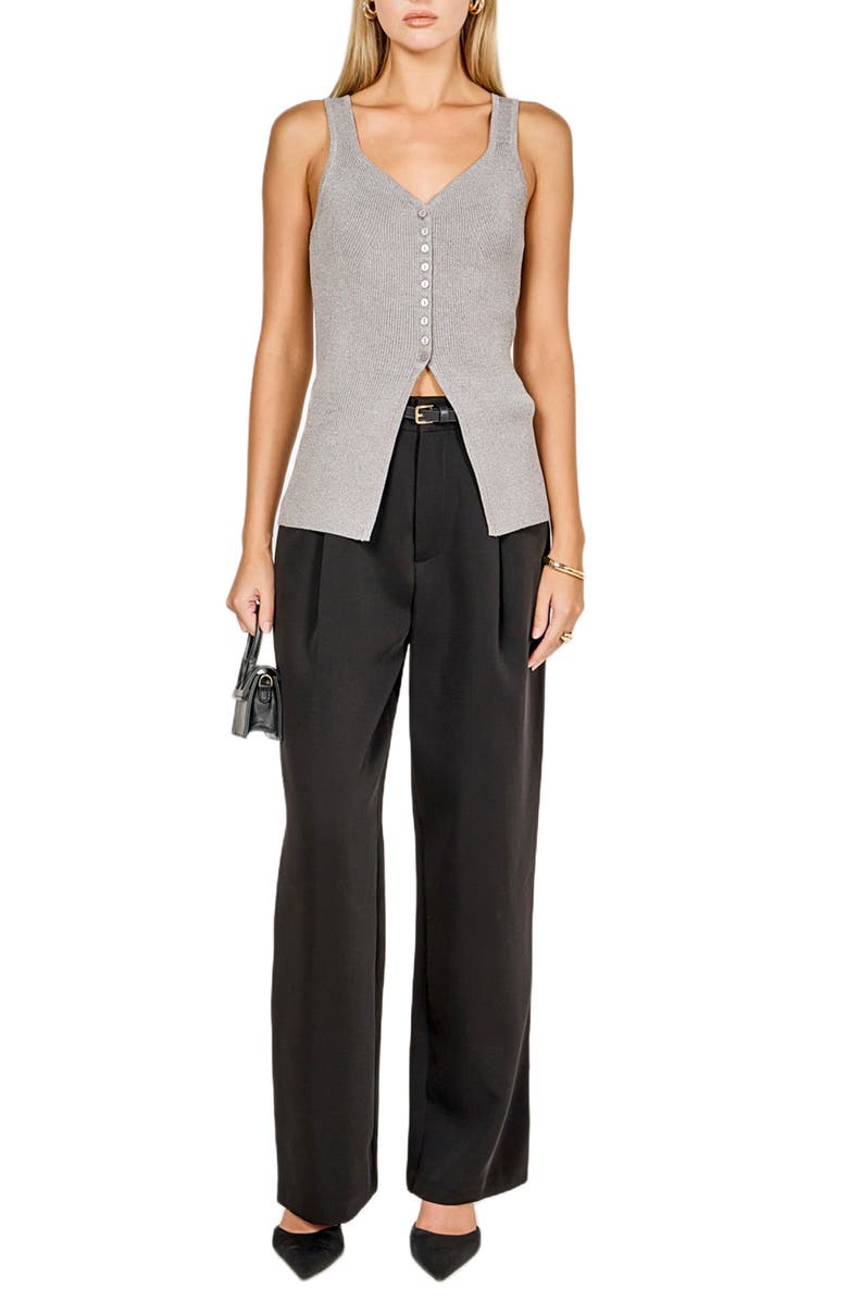 Endless Rose Knit Tank, Alternate, color, Heather Grey