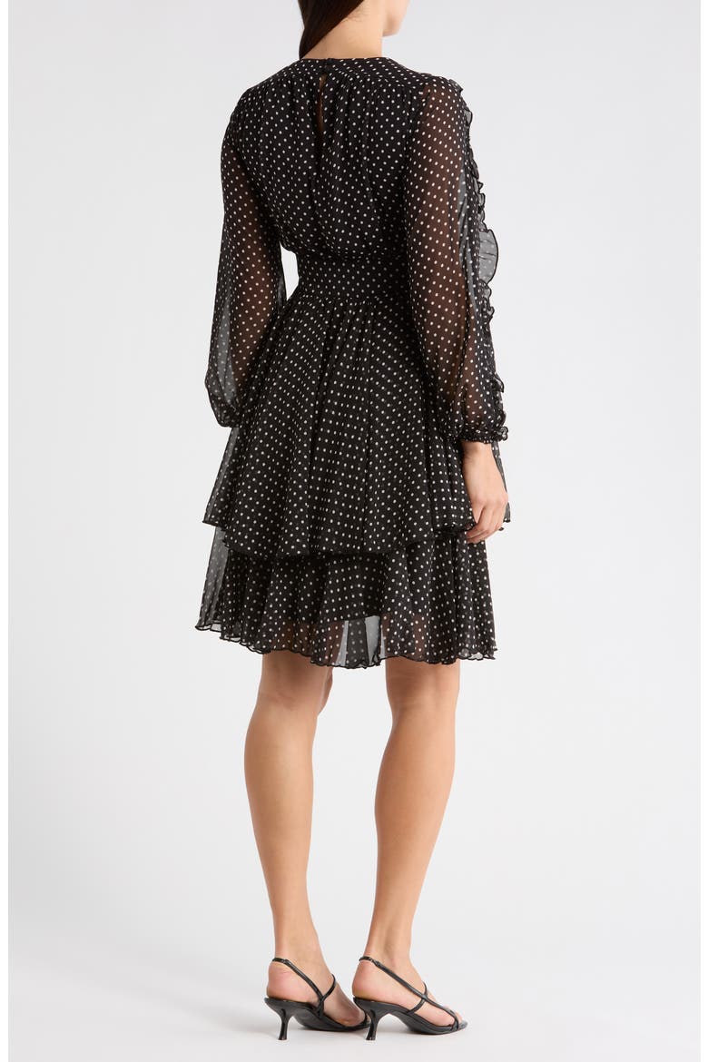 The Sophia Dress, Alternate, color, NOIR AND WHITE POLKA DOT