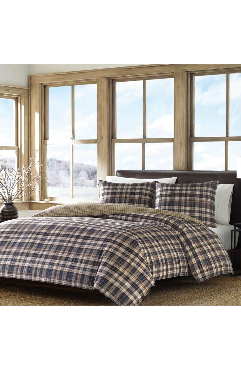 Eddie Bauer Port Gamble Queen Comforter & Sham Set, Alternate, color, Blue