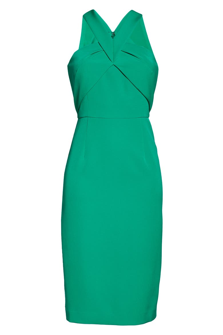 Halter Neck Sleeveless Dress, Alternate, color, GREEN