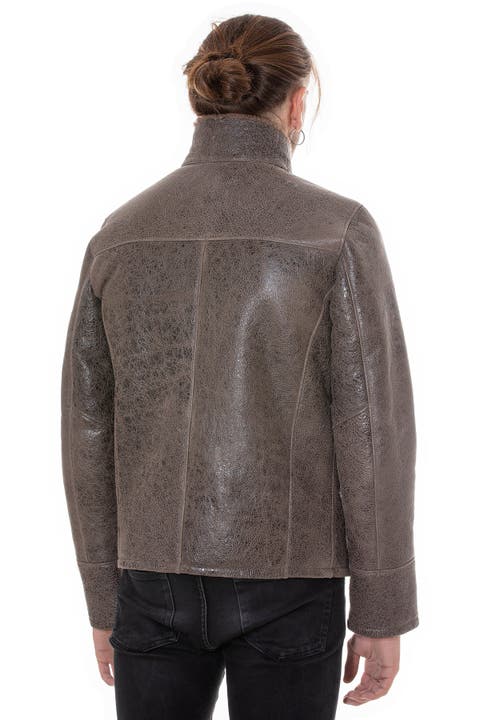 Daniel Patterned Shearling Jacket