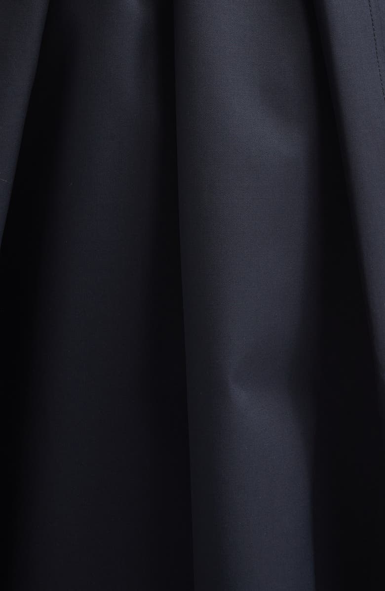 NACKIYÈ Discrete Virgin Wool Gabardine Trench Coat, Alternate, color, Midnight Noir