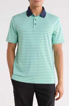 Herringbone Stripe Performance Polo