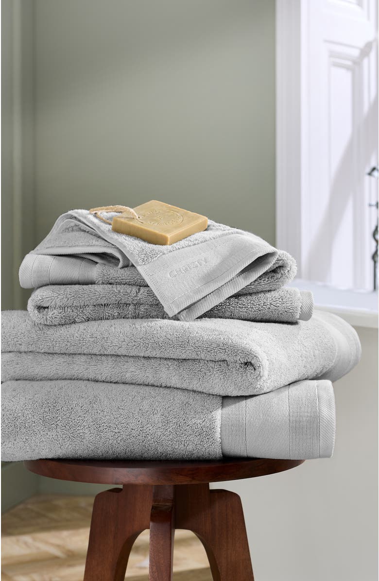 CHRISTY Signature Luxury 100% Cotton Hand Towels, Alternate, color, Platinum
