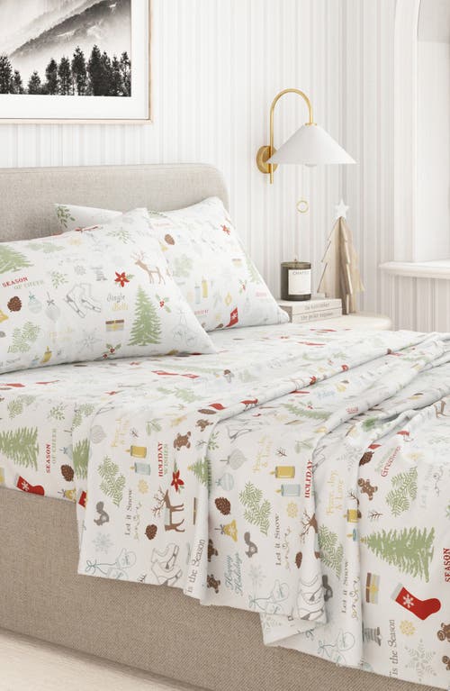 Woven & Weft Turkish Cotton Flannel Holiday Sheet Set
