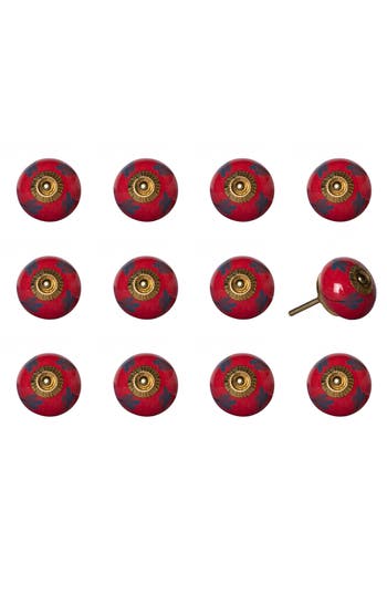Shop Kinetic 12-pack Knobs In Red Grey