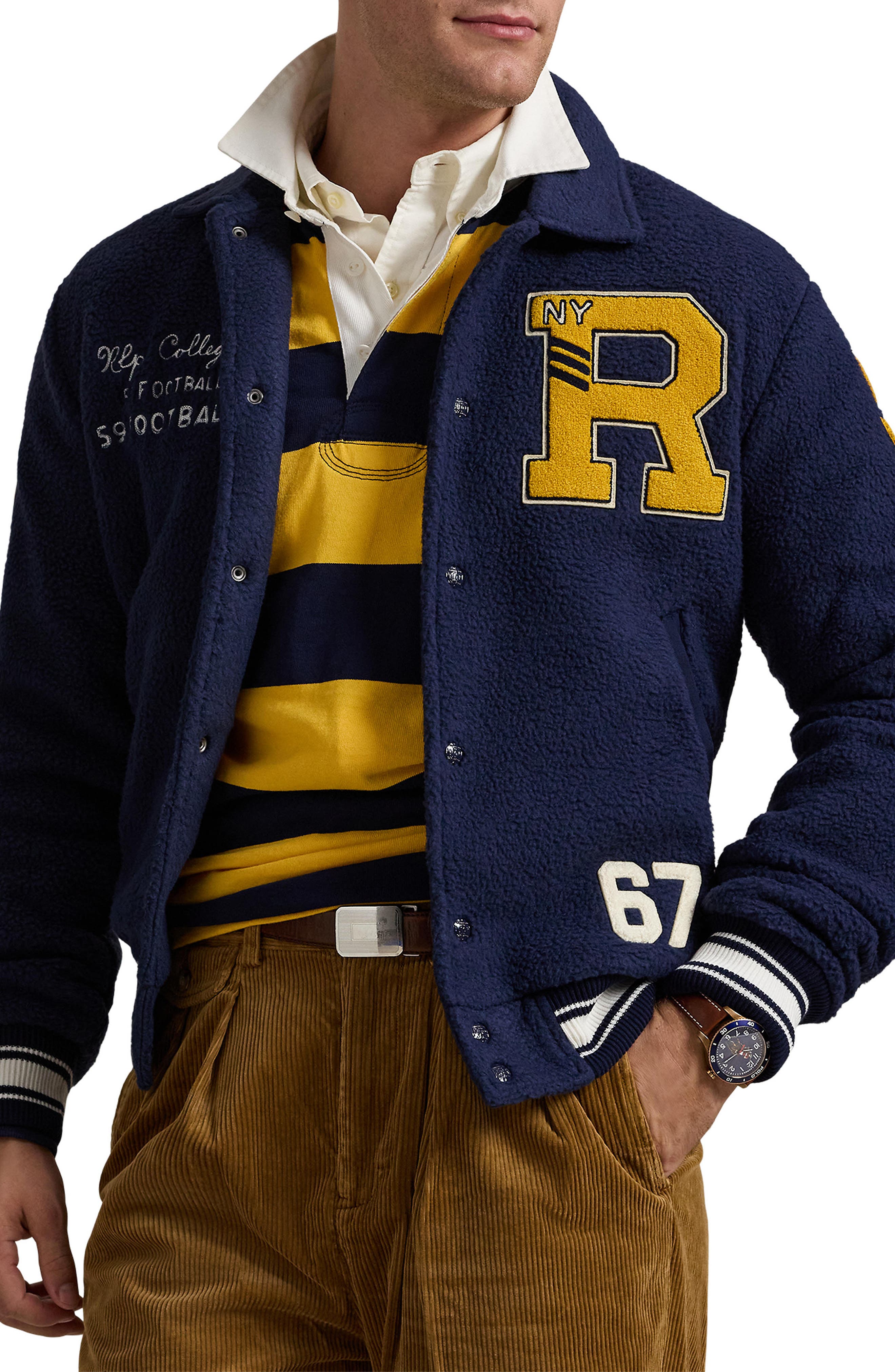 Vintage Curly Pile Fleece Jacket