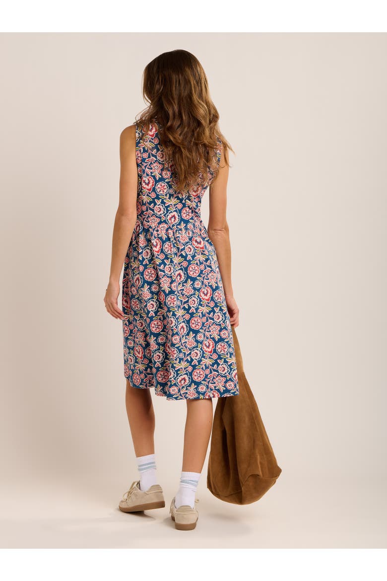 Mary Bloom Fit-and-Flare  Dress, Alternate, color, Blue