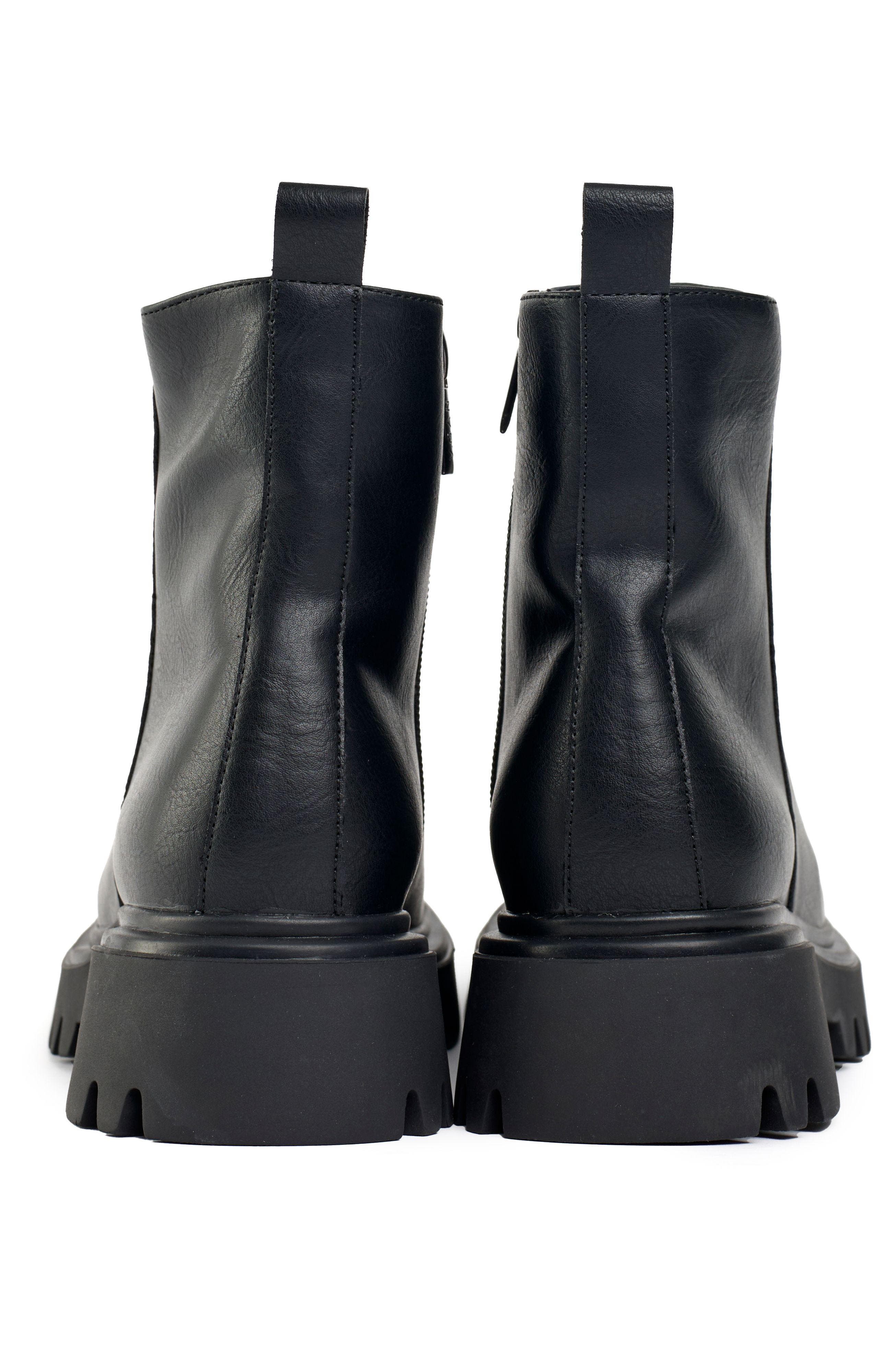 V.GAN LONDON Vegan Cameo Ankle Boots, Alternate, color, Black