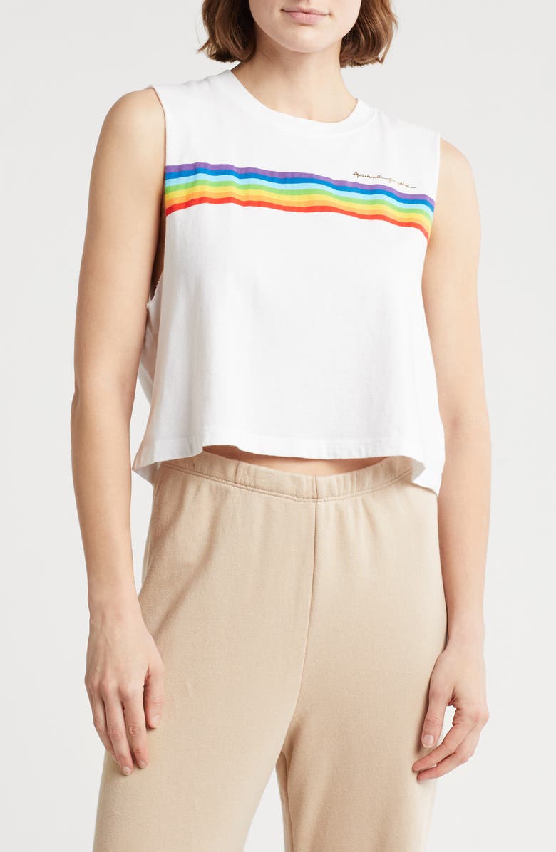 Spiritual Gangster Rays Callie Crop Tank, Main, color,