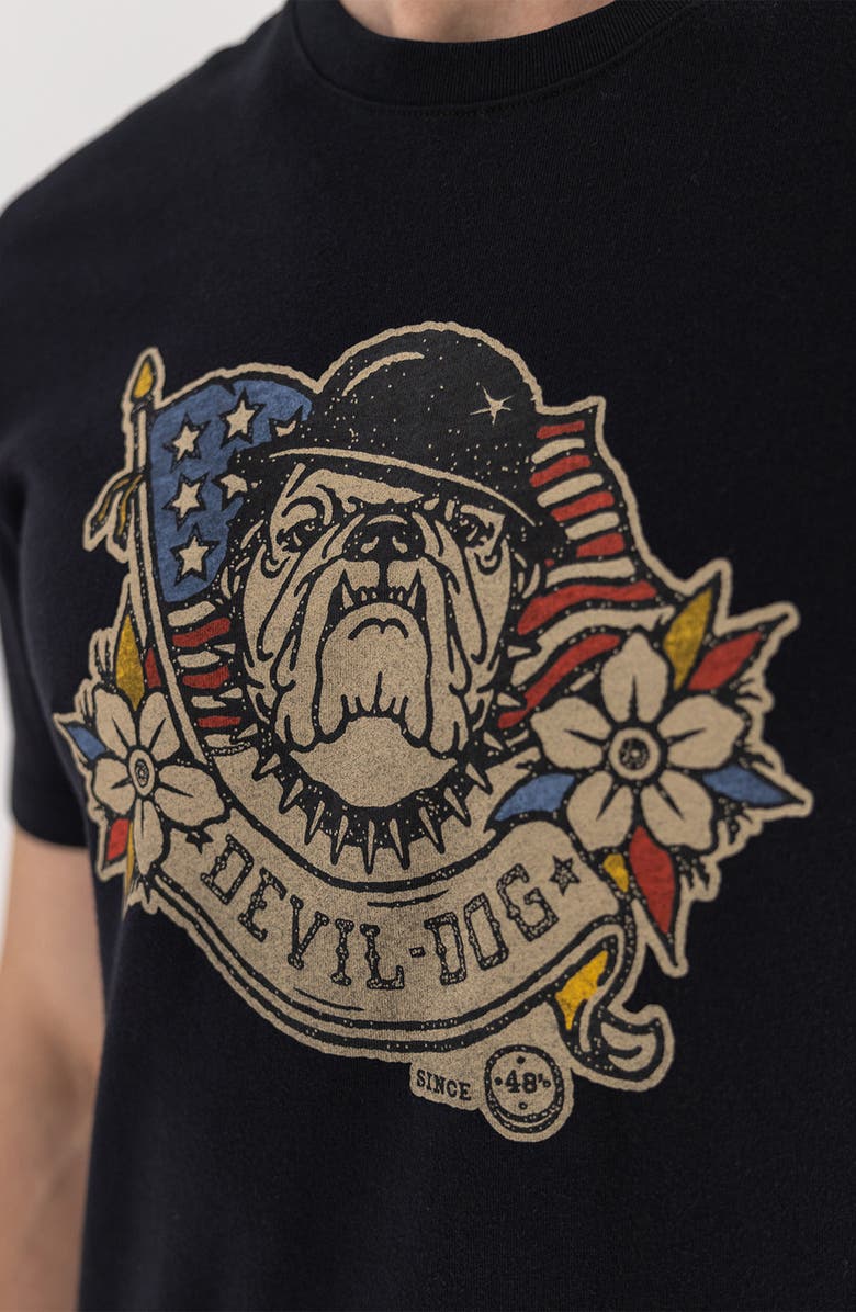 Devil-Dog Dungarees Alpha Dog Graphic T-Shirt, Alternate, color, Black