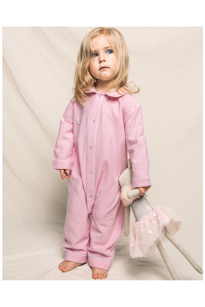 Cambridge Flannel Romper, Alternate, color, PINK