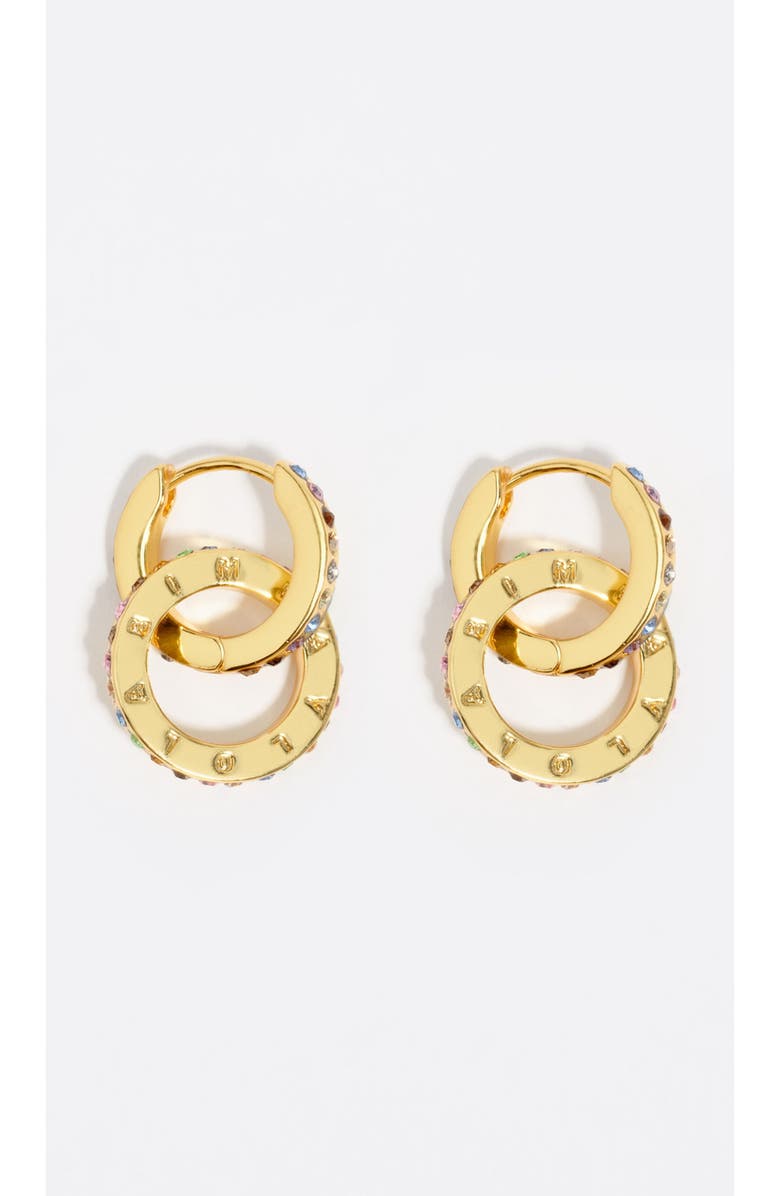 Bimba y Lola Logo Double-Hoop Earrings, Main, color, 