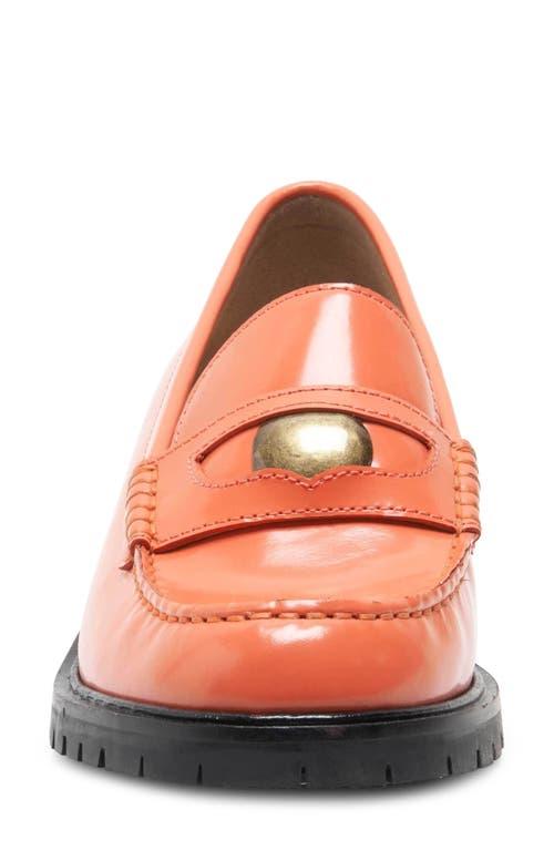 Free People Liv Penny Loafer In Coral Fusion