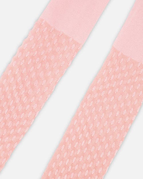Deux Par Deux Knit Tights In Pink