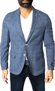 Maceoo Descartes Unconstructed Slate Blue Blazer