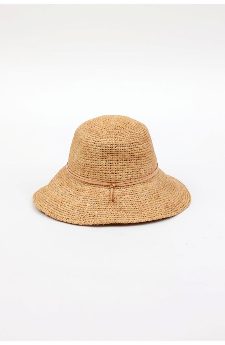 Hat Attack Betty Crochet Bucket, Alternate, color, Natural