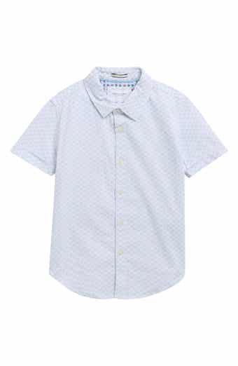 Kids' Geo Print Button-Up Shirt