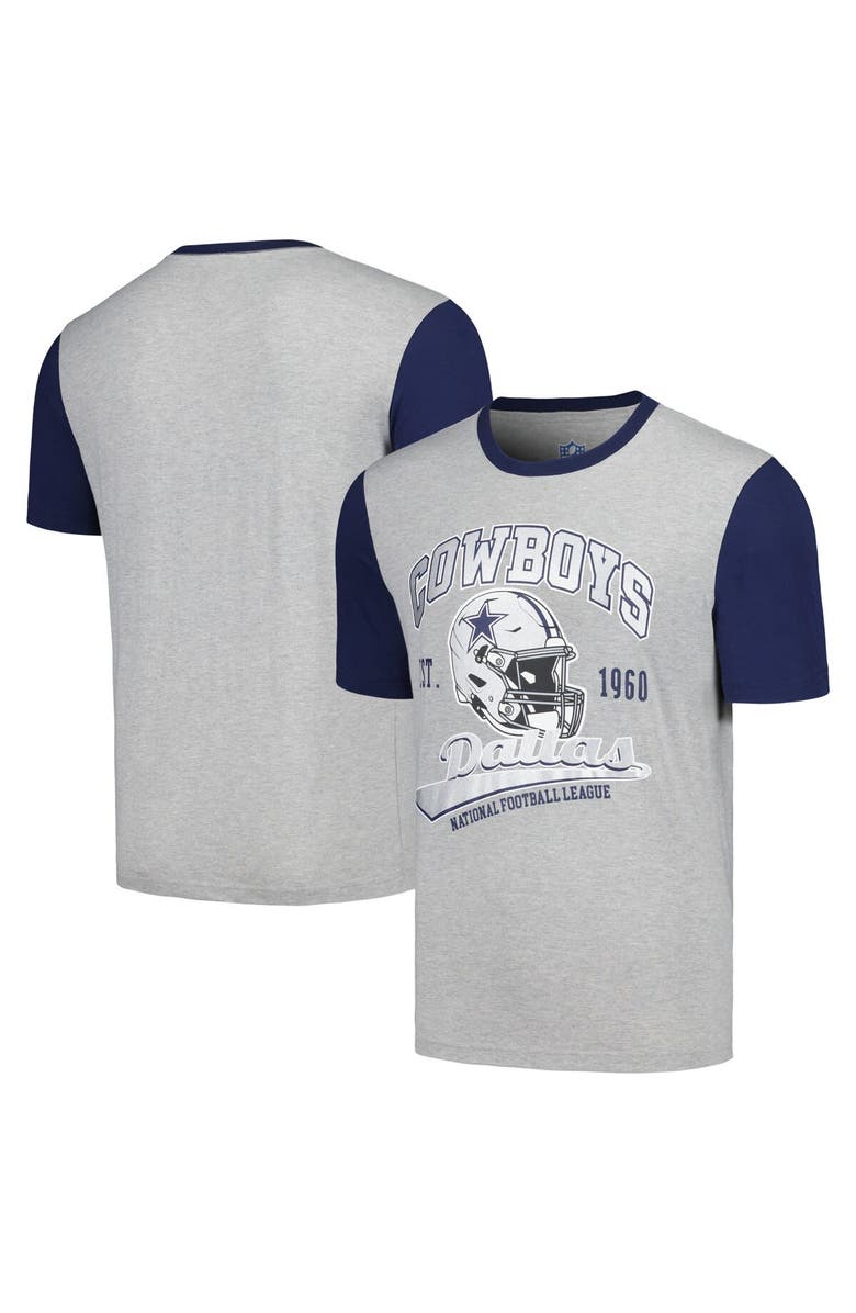 G-III SPORTS BY CARL BANKS Men's G-III Sports by Carl Banks Gray Dallas Cowboys Black Label T-Shirt, Alternate, color,