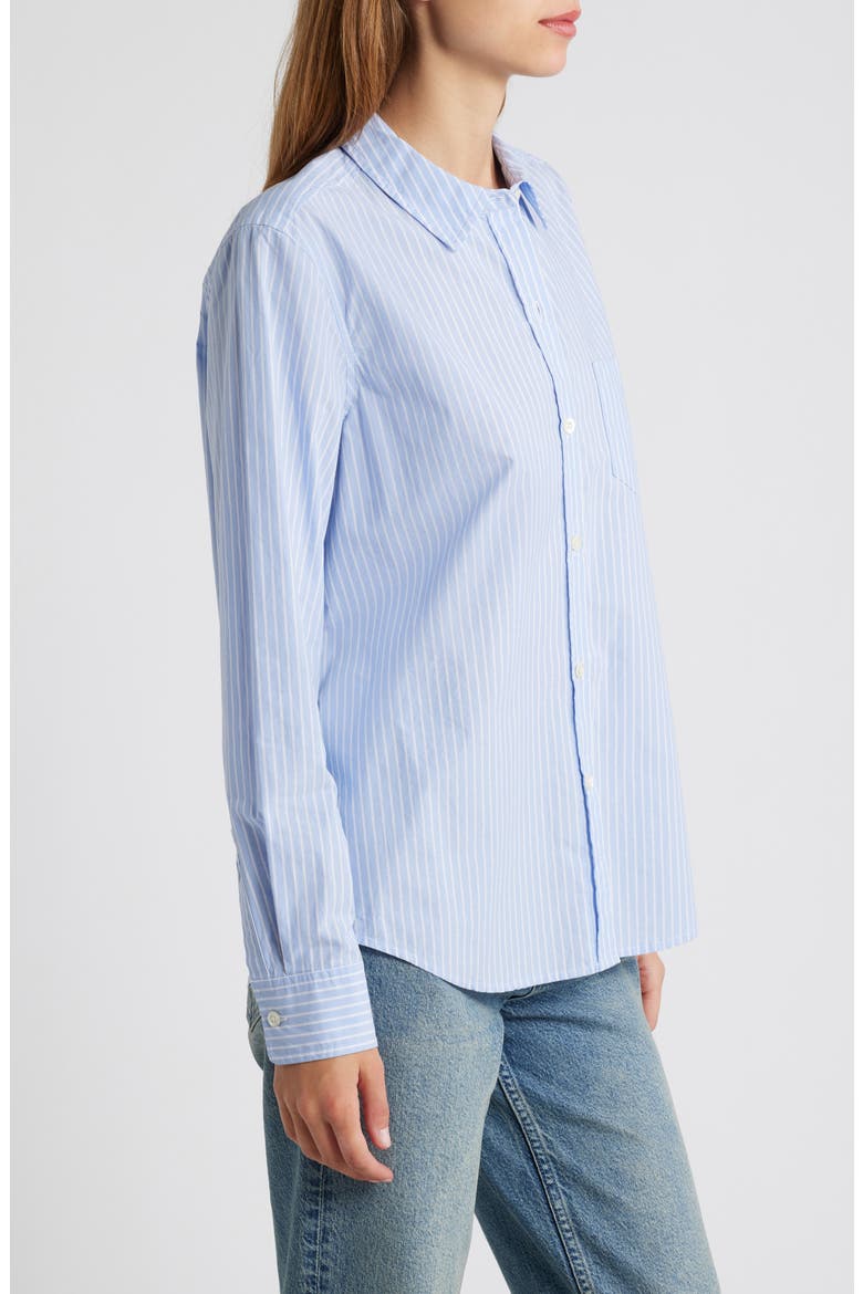 Stina Stripe Shirt, Alternate, color, OXFORD WHITE STRIPE