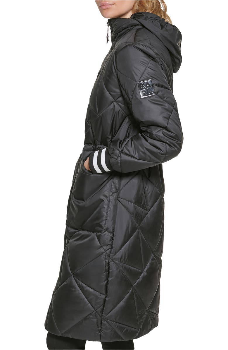 KARL LAGERFELD PARIS Water Resistant Hooded Jacket, Alternate, color, 