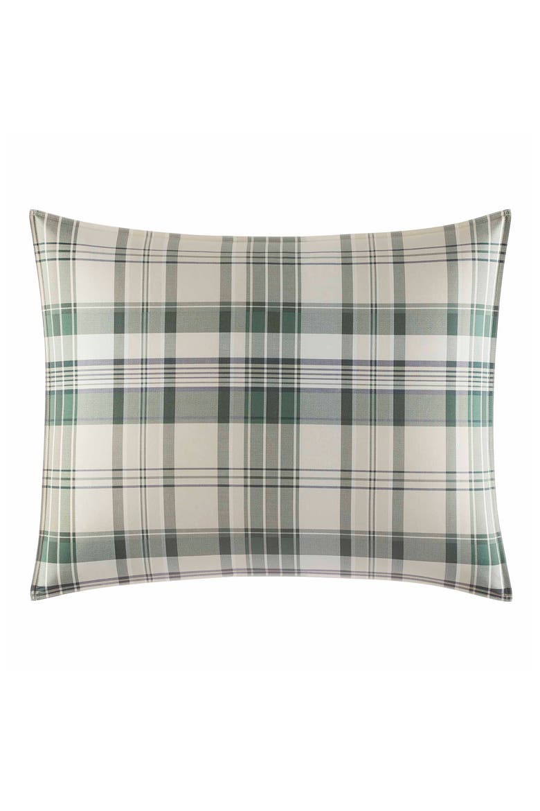 Timbers Plaid Open Duvet Set, Alternate, color, EVERGREEN