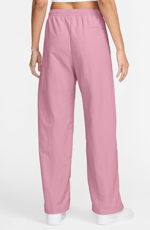 Nike Sportswear Everything Wovens Mid-rise Open-hem Pants In Elemental Pink/elemental Pink