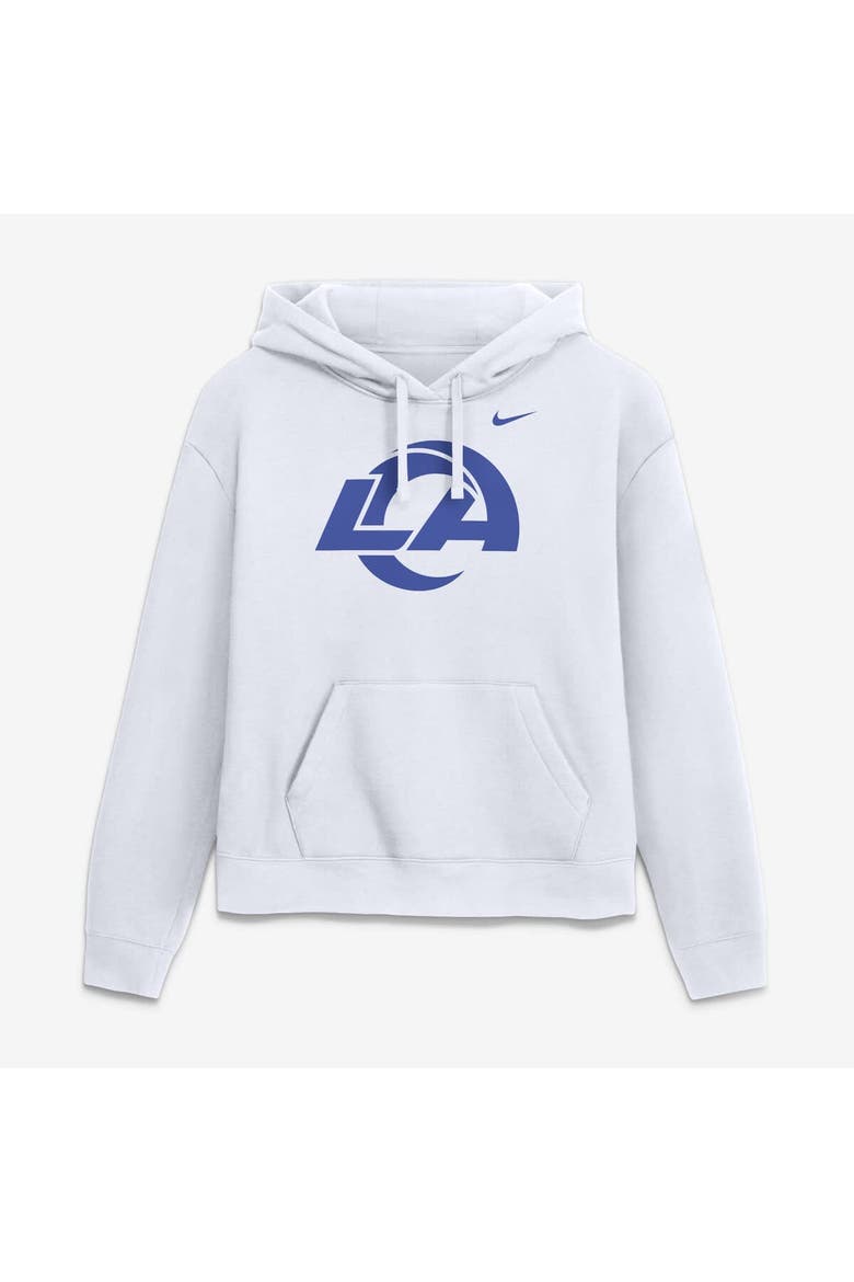 Women's Nike White Los Angeles Rams Primetime Club Hoodie, Main, color, White