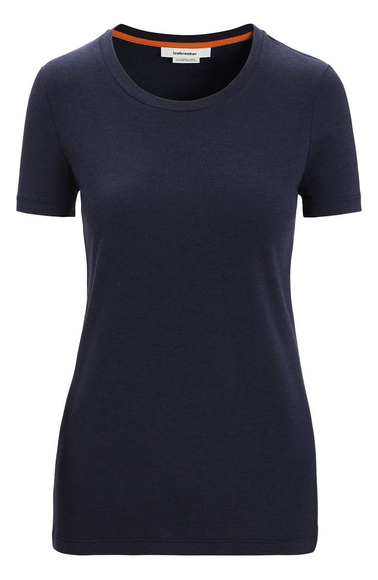 Icebreaker Central Merino Blend T-Shirt, Alternate, color, Midnight Navy