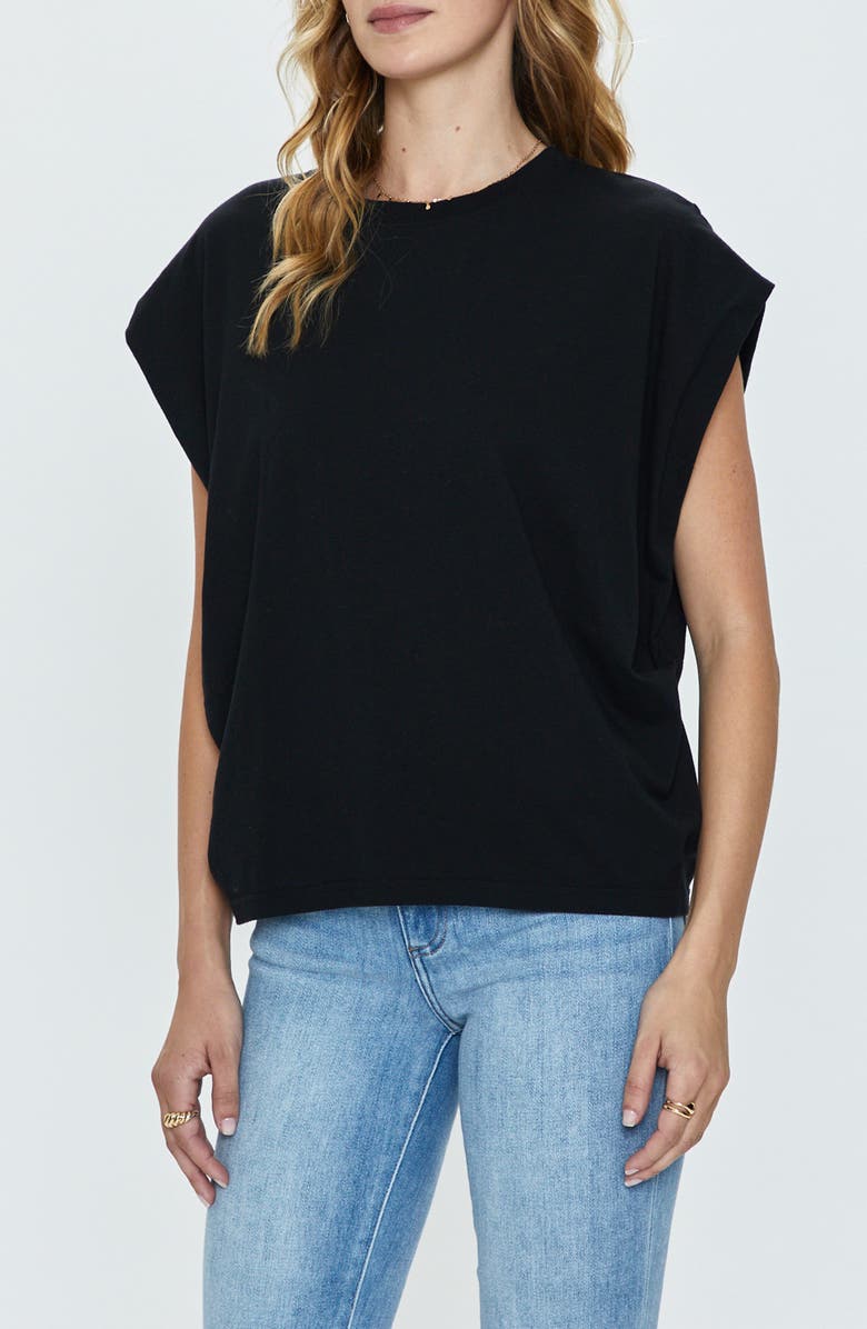 Pistola Trina Oversize Muscle Tee, Alternate, color, Black