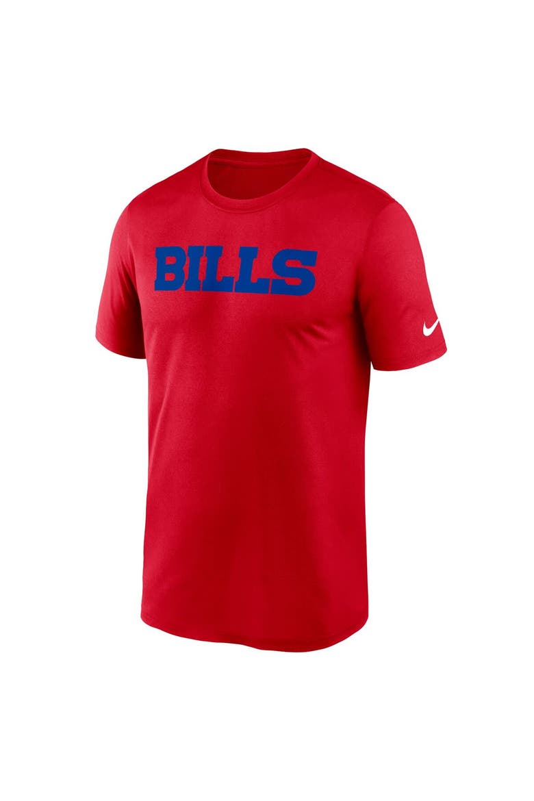Men's Nike Red Buffalo Bills Primetime Legend Wordmark Performance T-Shirt, Alternate, color, Red