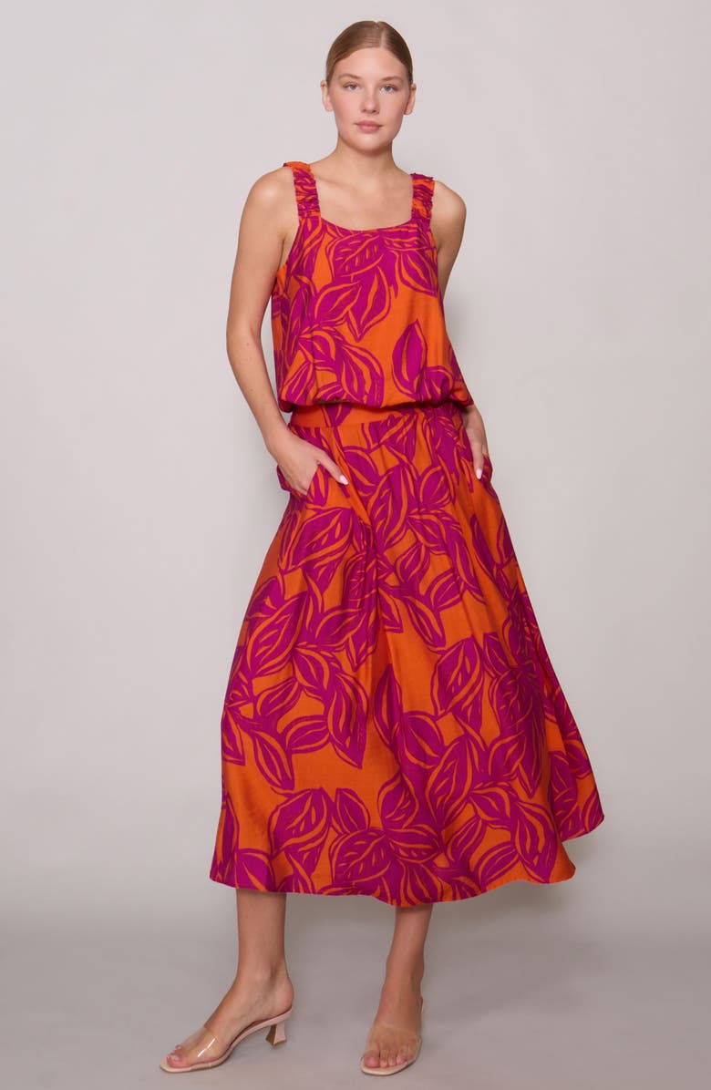 MELLODAY Bubble Tank, Alternate, color, Orange / Magenta