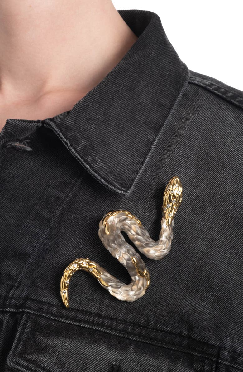 Alexis Bittar Lucite<sup>®</sup> Serpent Pin, Alternate, color, 