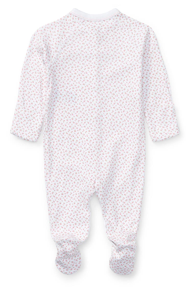 Floral Print Cotton Footie, Alternate, color, GIRL FLORAL PRINT