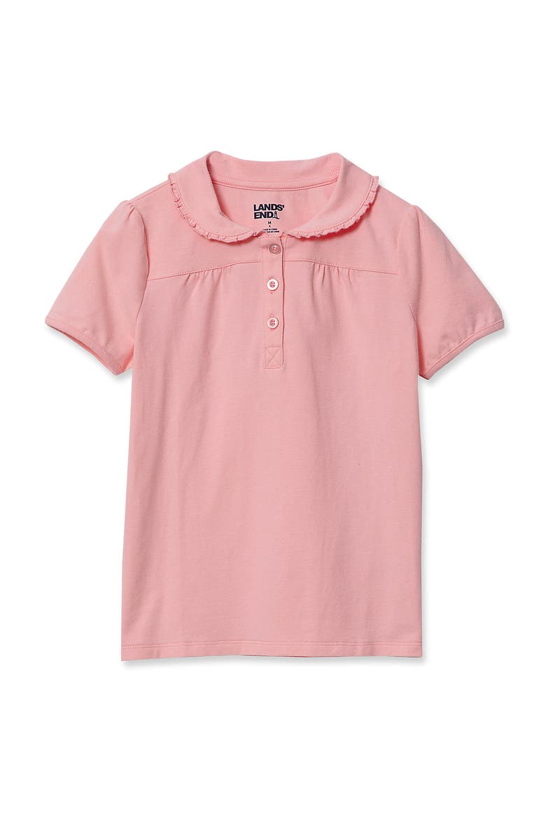 Girls Frill Collar Tee, Main, color, Pale Rose