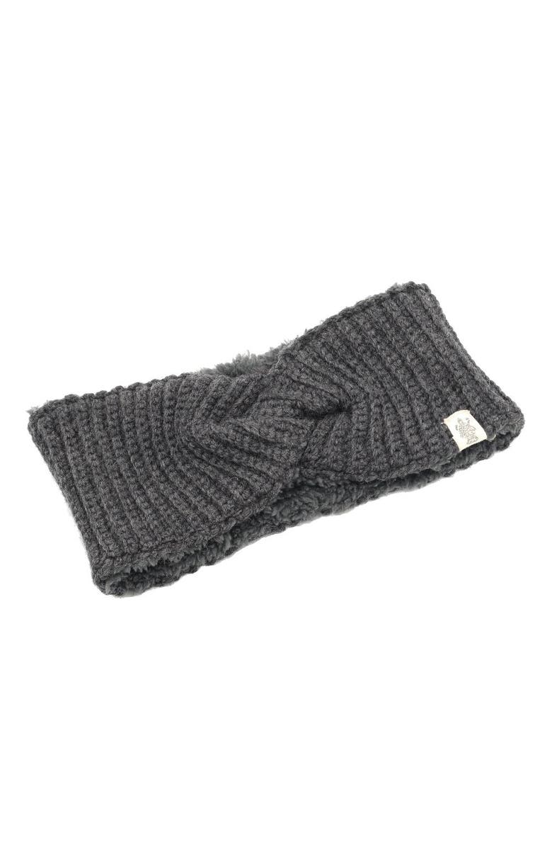 Nirvanna Designs Tuk Headband, Main, color, Charcoal
